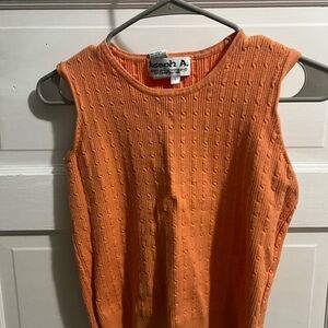 Joseph Textured Orange Tank Top